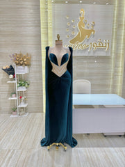 Custom-made party dress designed to flatter your figure.
